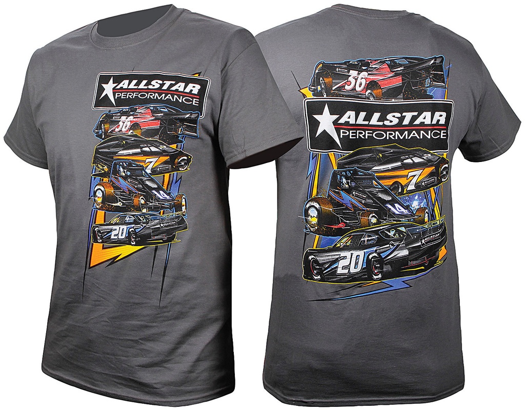 Allstar Performance - T-Shirt Dark Gray Circle Track Large