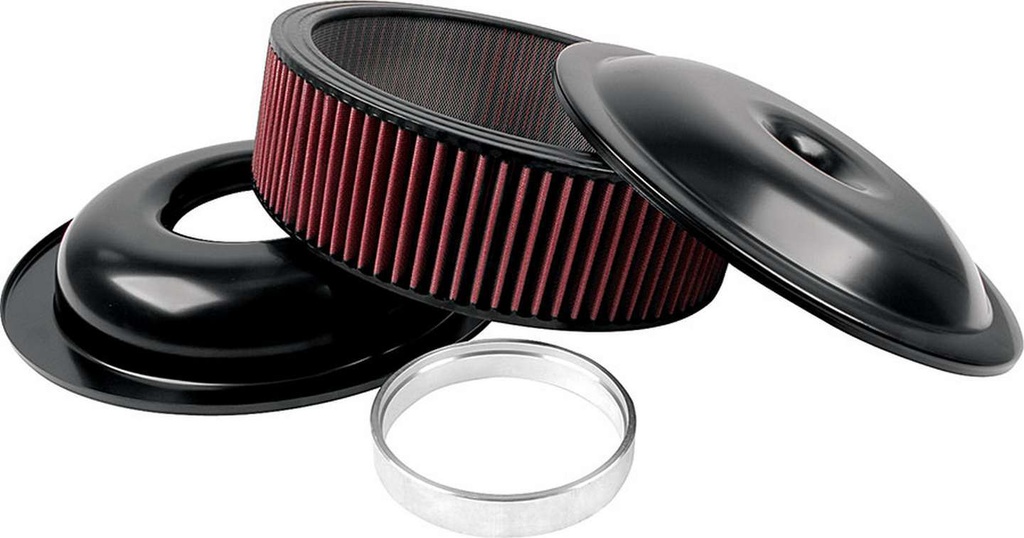 [ALL25925] Allstar Performance - LW 14in A/C Kit Black 5in Washable Element