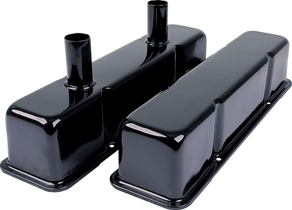 Allstar Performance - Valve Covers SBC Steel Black W/Tubes