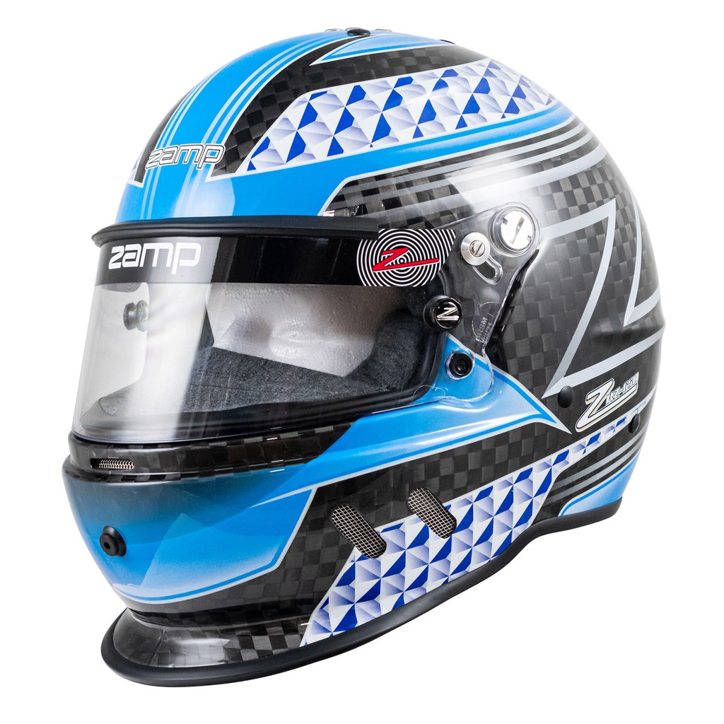 Zamp Racing - Helmet RZ-65D Carbon L Flo Blu/Gry SA2020