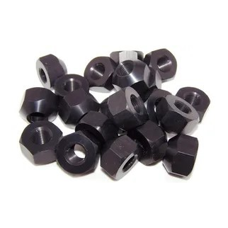 [KLU8209] Kluhsman Racing Products - Lug Nut 20pk 1/2-20 Alum Sng Angle Black