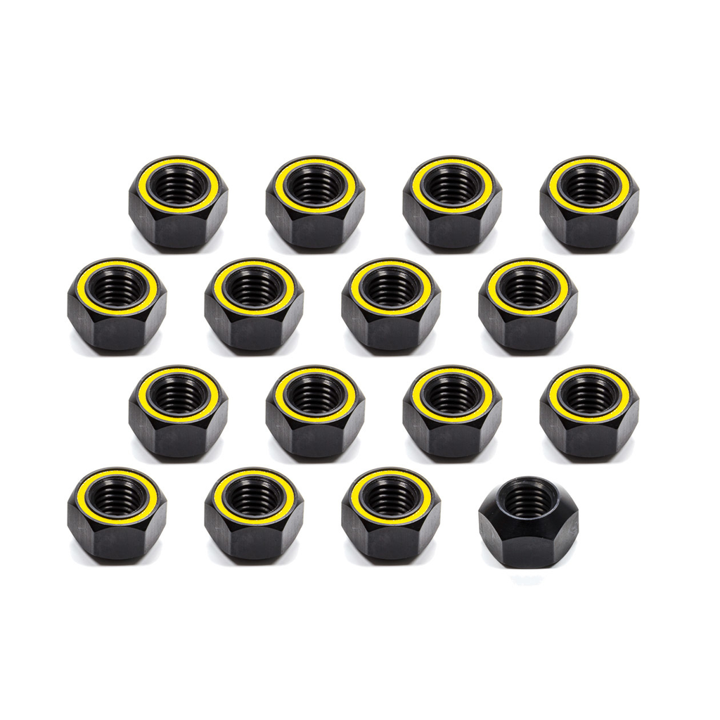 [KLU8211] Kluhsman Racing Products - Lugnut 20Pk 5/8-11 Alum Refl Yellow
