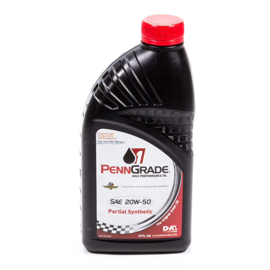 Penngrade Motor Oil - 20w50 Racing Oil 1 Qt Partial Synthetic