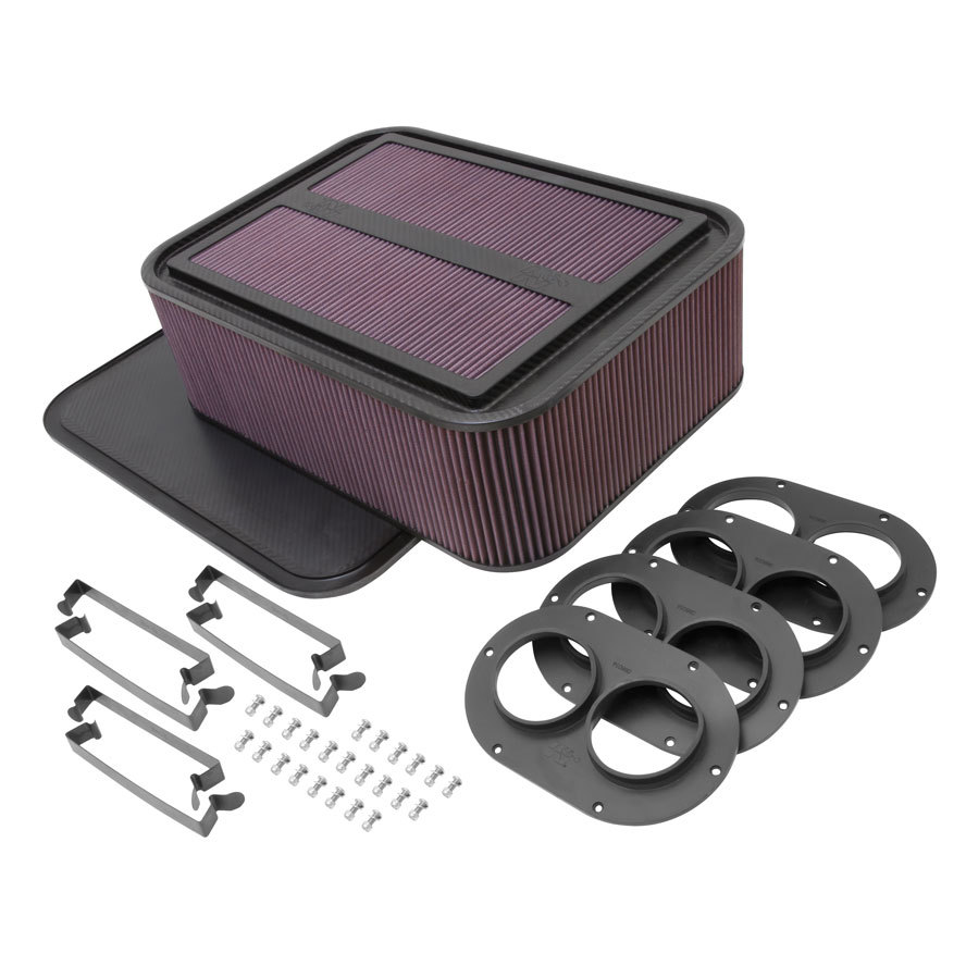 [KNE100-8559] K And N Engineering - Gen-2 Carbon Air Box For Sprint Car 6.5in Filter