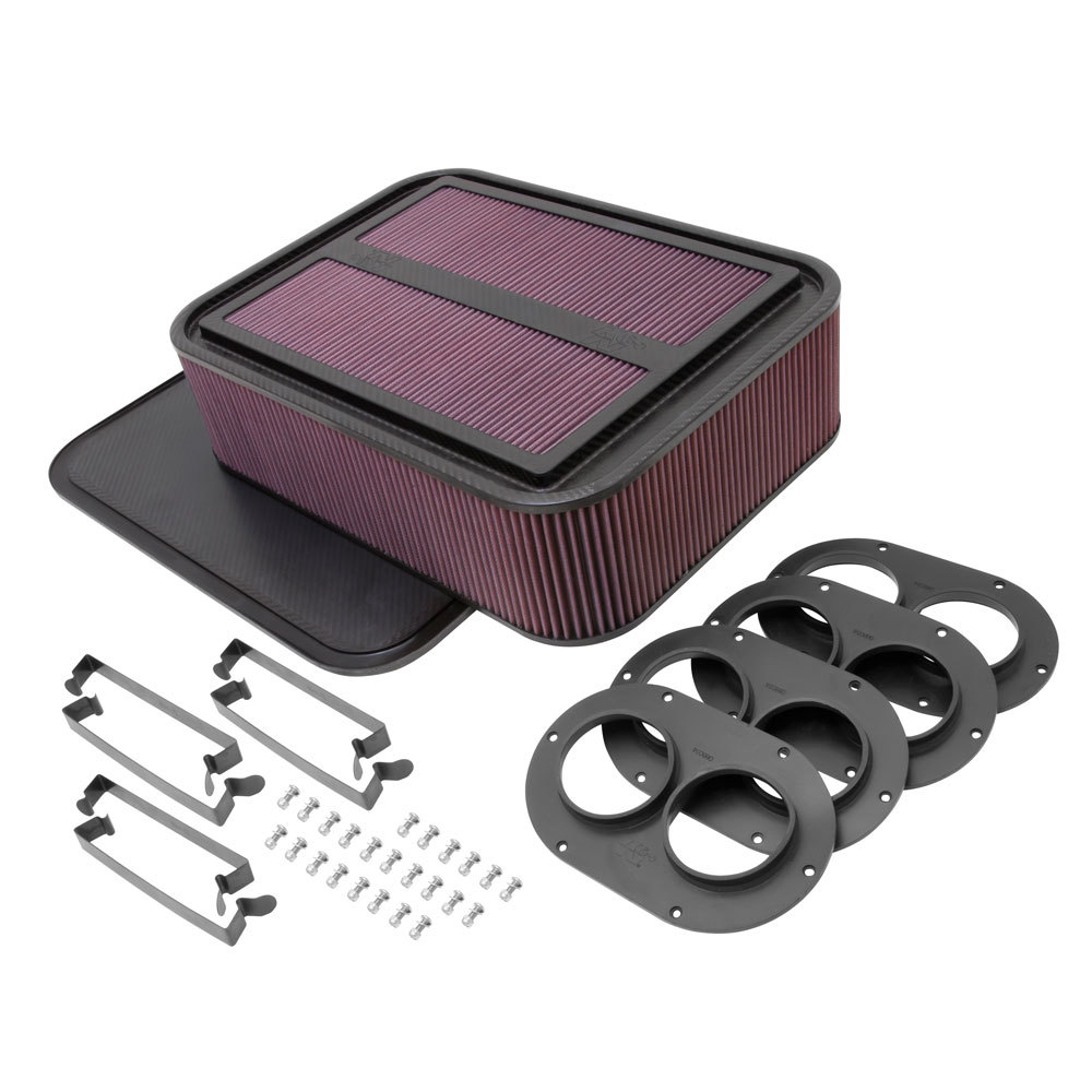 [KNE100-8593] K And N Engineering - Gen-2 Carbon Air Box For Sprint Car 4.125in