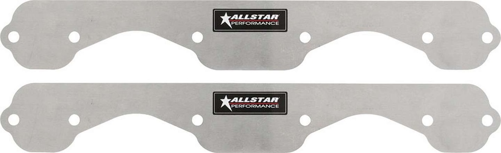 Allstar Performance - Exhaust Block Off Plates SBC Standard Aluminum