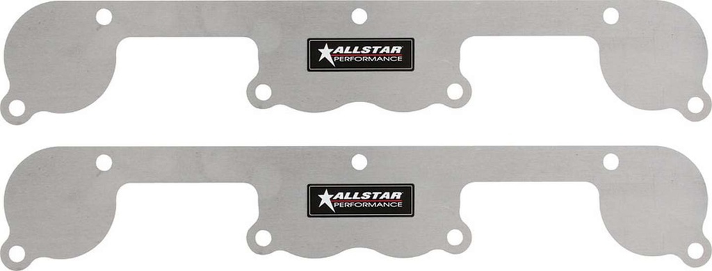 Allstar Performance - Exhaust Block Off Plates SBC Spread Port Aluminum