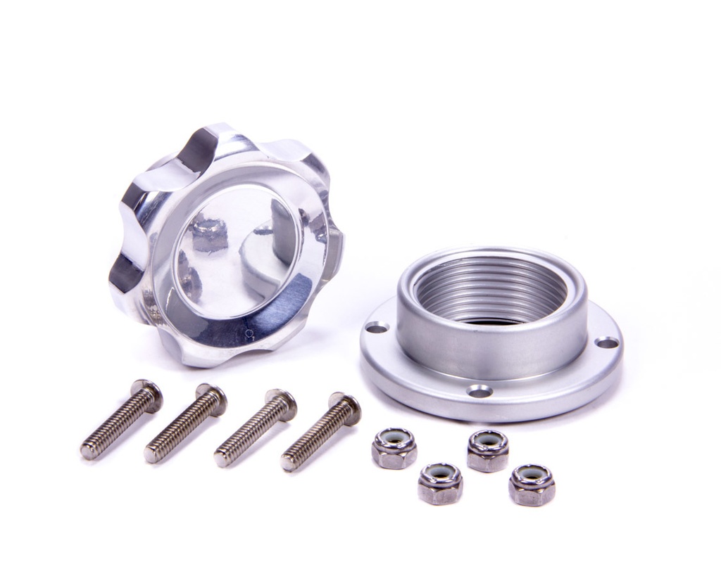 [ALL36183] Allstar Performance - Filler Cap Polished With Bolt-In Alum Bung Small