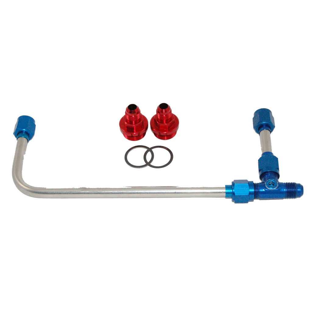AED - Polished S/S 4160 Carb. Fuel Line Kit