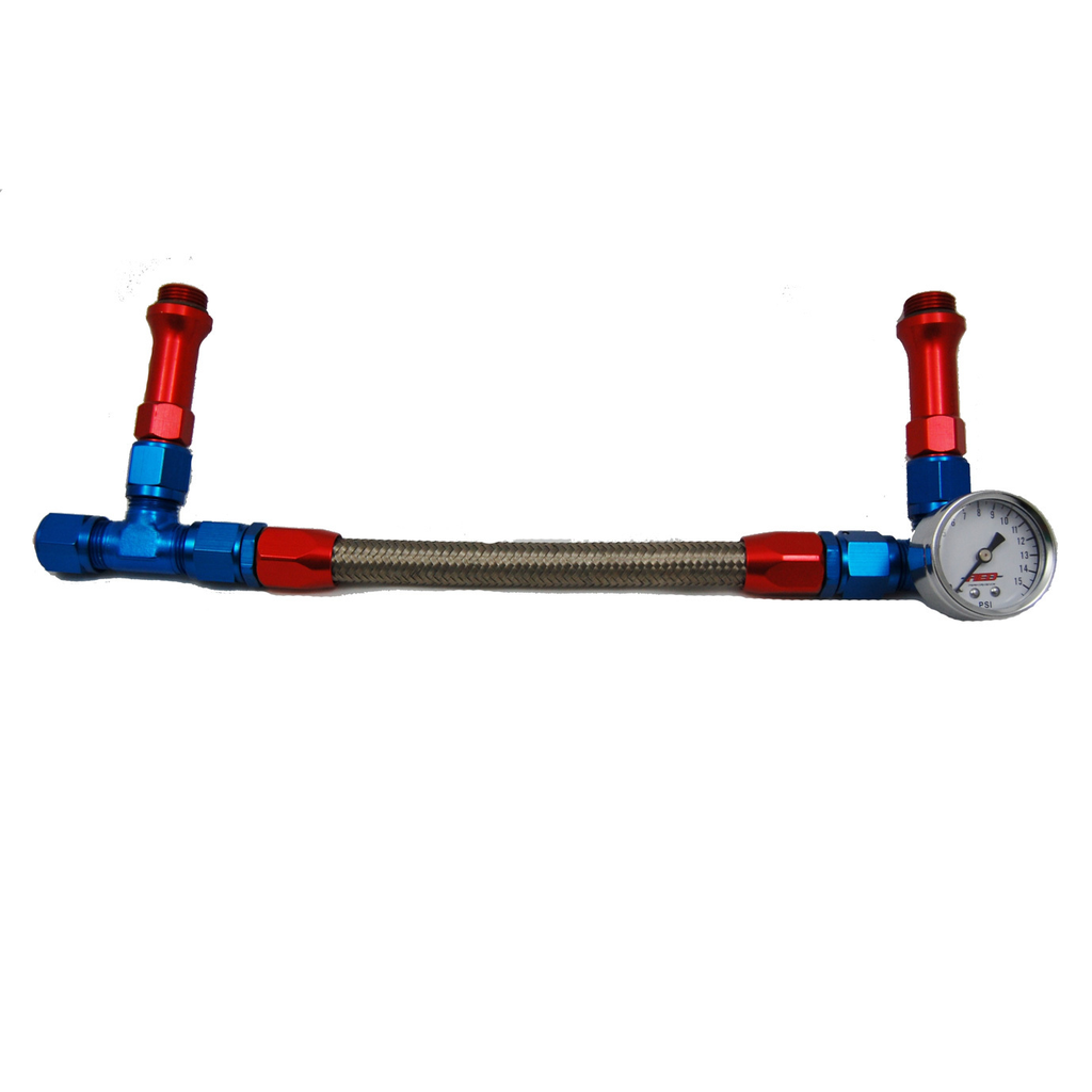 [AED6096] AED - Holley #6 Braided Fuel Line W/Gauge