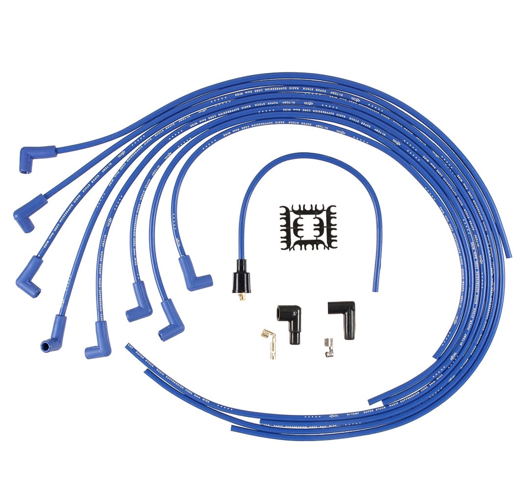 Accel - 8mm 90 Degree End Supp Blue Universal