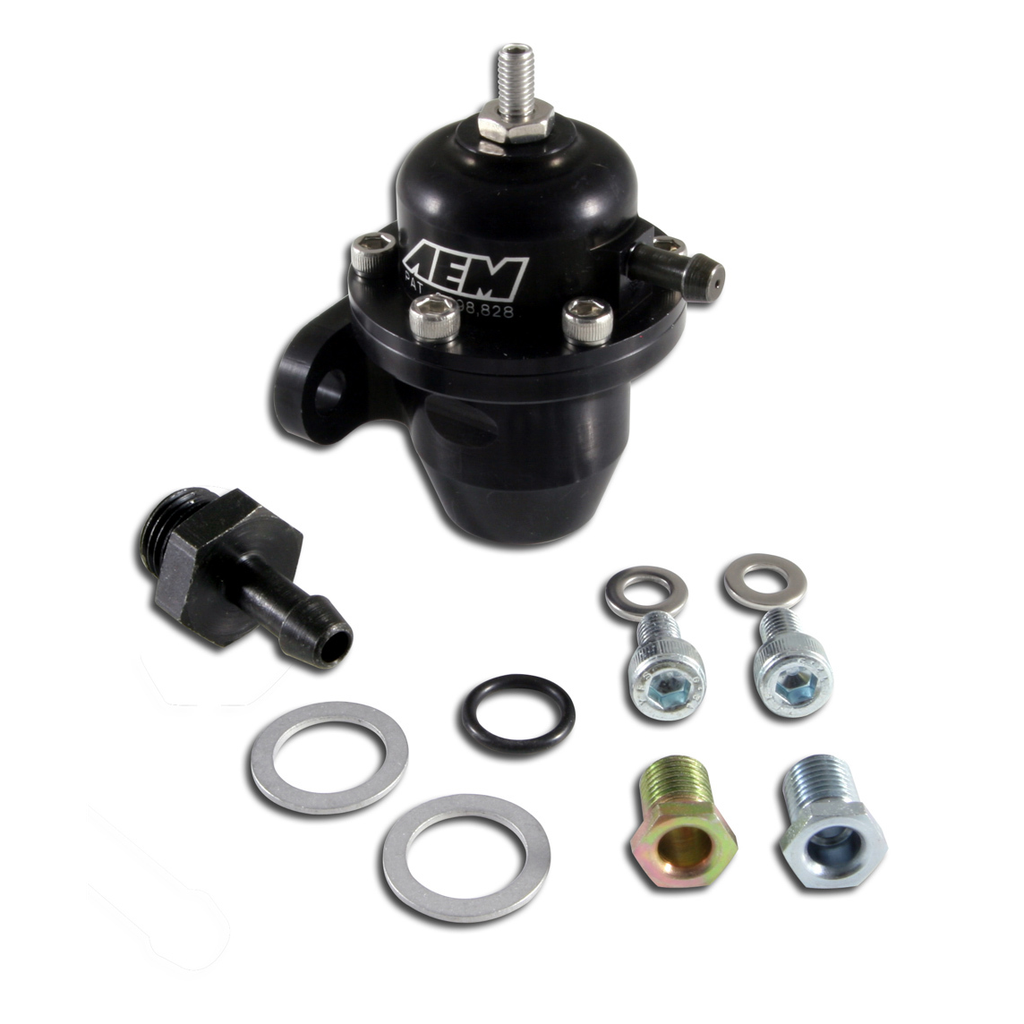 Aem Electronics - Adjustable Fuel Pressure Regulator Black