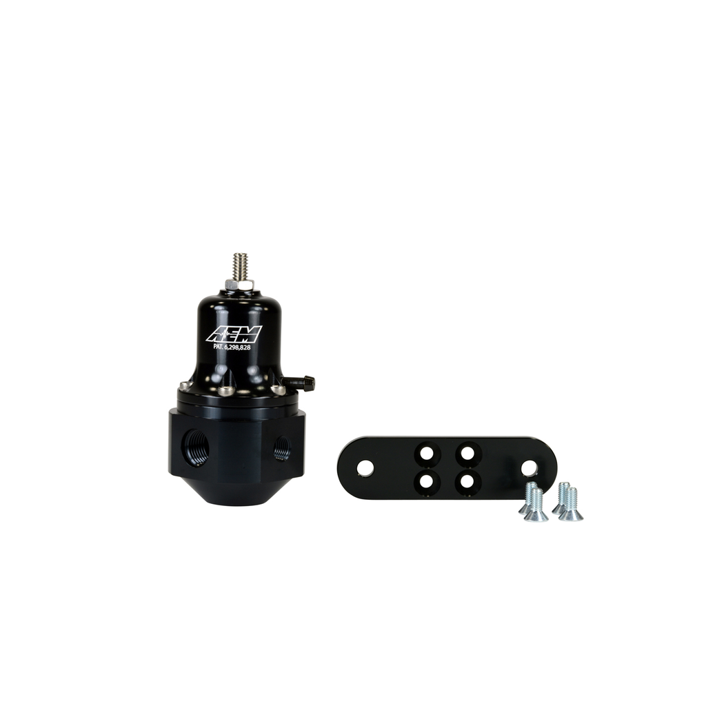[AEM25-302BK] Aem Electronics - Universal Adjustable Fuel Pressure Regulator Black