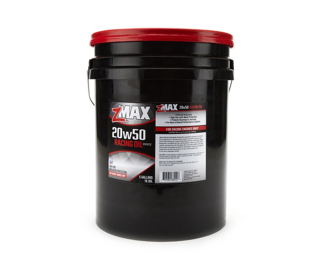 Zmax - Racing Oil 20w50 5 Gal. Pail