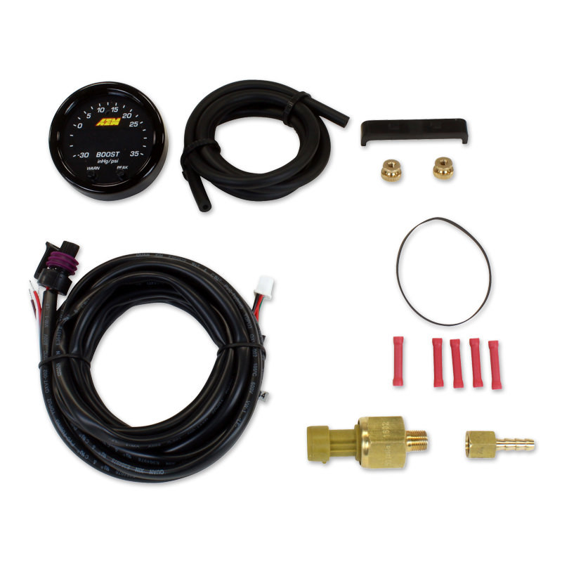 Aem Electronics - X-Series Boost Pressure Gauge -30inHg-35psi