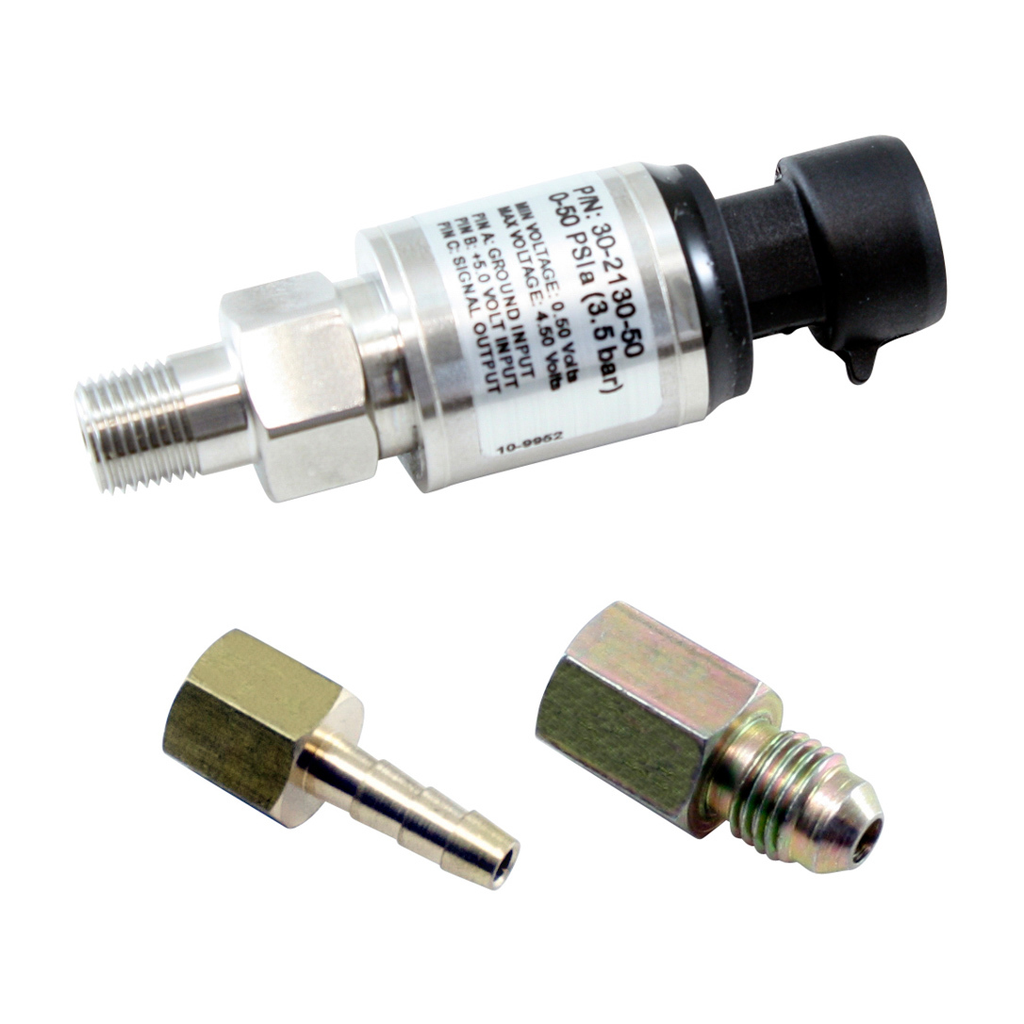 AEM Electronics - 50psi Or 3.5 Bar Stainls Sensor Kit