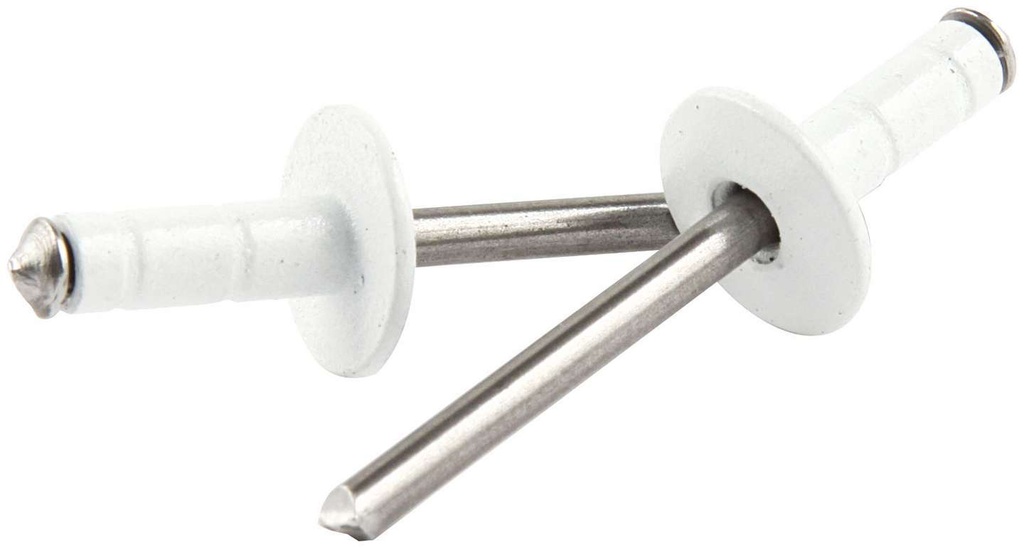 Allstar Performance - Med Hd Rivet White 250pk Multi Grip