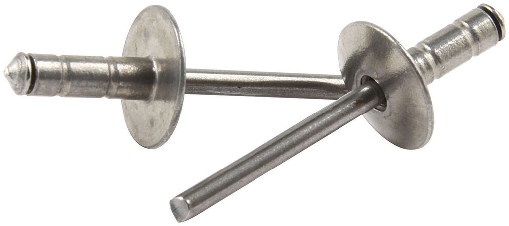 Allstar Performance - Lg Hd Rivet Silver 250pk Multi Grip