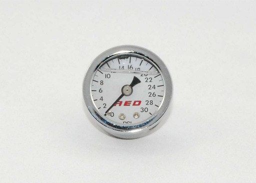 [AED6103] AED - 1-1/2 Fuel Press. Gauge 0-30psi Liquid Filled
