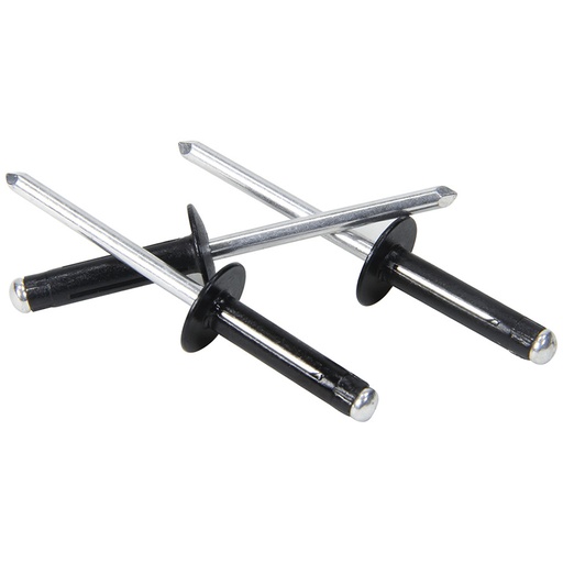 [ALL18187] Allstar Performance - Md Hd Rivet 250Pk Black Flange Type Alum Mandrel