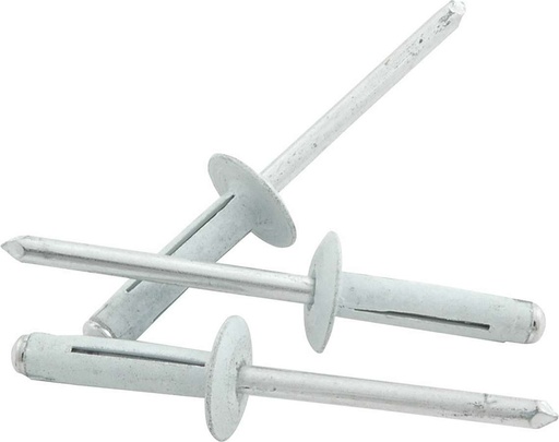 [ALL18188] Allstar Performance - Md Hd Rivet 250Pk White Flange Type Alum Mandrel