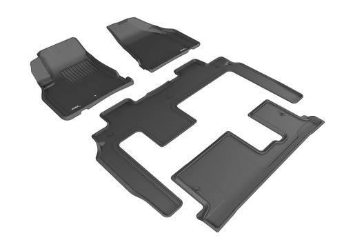 [M3DL1CH06001509] 3D Maxpider - Chevy Traverse 09- Kagu Floor Liner 1&2&3Row Blk