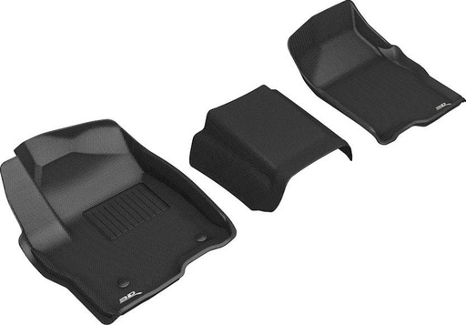 [M3DL1GM02411509] 3D Maxpider - Gm P/U 1500 19- Kagu Floor Liners 1st Row Black