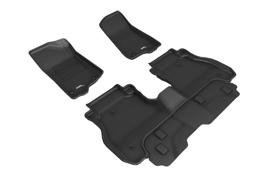 [M3DL1JP02201509] 3D Maxpider - Jeep Gladiator 20- Kagu Floor Liner 1&2 Rows Blk