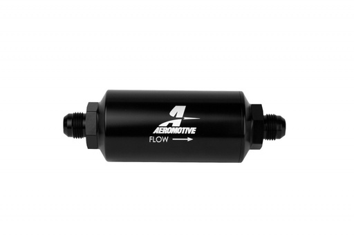 [AFS12385] 10an Inline Fuel Filter 10 Micron 2in Od Black