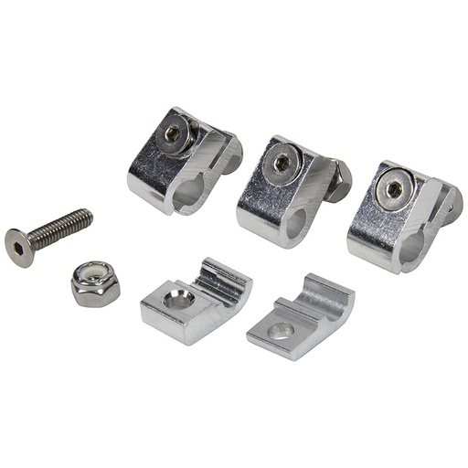[ALL18321] Allstar Performance - 2pc Alum Line Clamps 1/4in 4pk