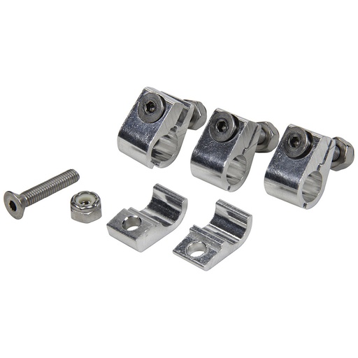 [ALL18323] Allstar Performance - 2pc Alum Line Clamps 3/8in 4pk