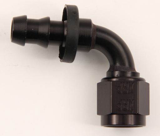[XRP239012BB] Xrp-Xtreme Racing Prod. - #12 90 Deg Push-On Hose End Black