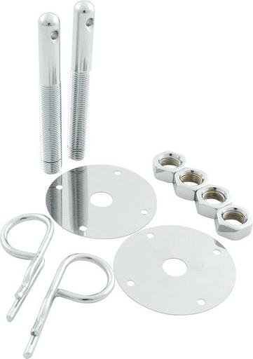 [ALL18514] Allstar Performance - Steel Hood Pin Kit W/ 5/32In Hairpin Clips