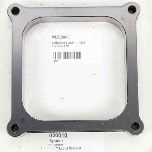 [WLS020010] Wilson Manifolds - Carburetor Spacer - 4500 1in Open L/W