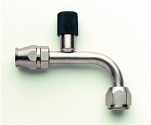 [AERFCE1834] Aeroquip - 90 Degree -10 A/C Fitting W/Charge Port