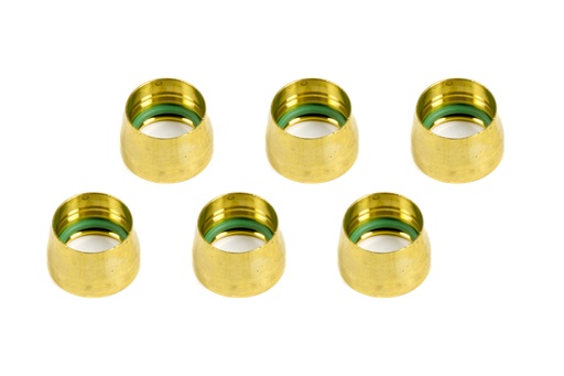[AERFCM2432] Aeroquip -10 Replacement A/C Brass Sleeves (6pk)
