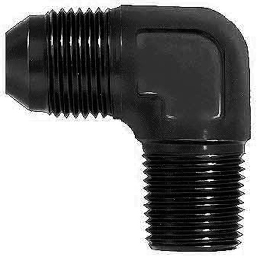 [AERFCM5036] Aeroquip - 90 Deg Alum #8 Flare 1/4 In Black