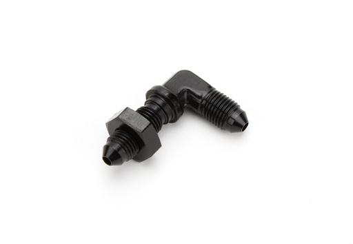 [AERFCM5799] Aeroquip - Alum 90 Deg Bulkhead Union #3 Flare Black