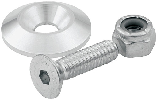 [ALL18632] Allstar Performance - Countersunk Bolts 1/4in w/ 1in Washer 10pk