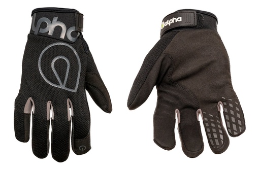 [ASCAG02-01-M] Alpha Gloves - Standard Mechanic Black Medium