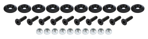 [ALL18680] Allstar Performance - Countersunk Bolt Kit Black 10pk