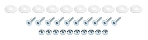 [ALL18681] Allstar Performance - Countersunk Bolt Kit White 10pk