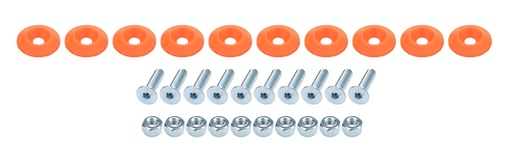 [ALL18689] Allstar Performance - Countersunk Bolt Kit Fluorescent Orange 10pk