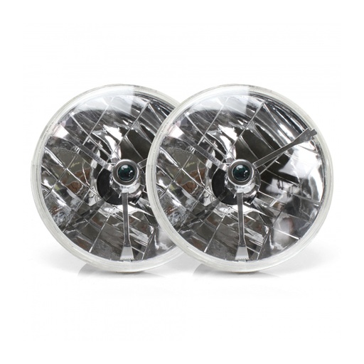 [AULAUTLENB1AS] Auto-Loc - Tri-Bar Headlights Pair W/Replaceable Color Dots