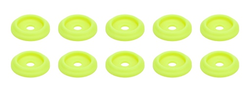 [ALL18853] Allstar Performance - Body Bolt Washer Plastic Fluorescent Yellow 10pk