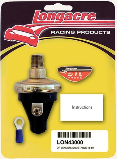 [LON52-43000] Longacre - Oil Pressure Sender 1/8in. NPT 15-50psi