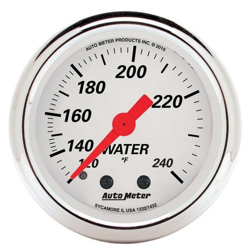 [ATM1332] Autometer - 2-1/16 A/W Water Temp Gauge 120-240 Degrees
