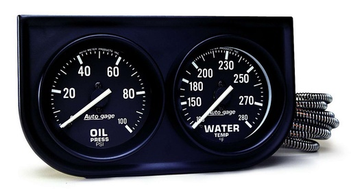 [ATM2392] Autometer - 2in Black Mech Gauge Panel