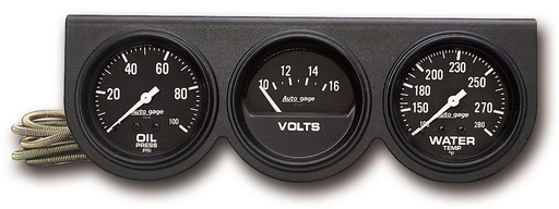 [ATM2398] Autometer - 2-5/8 Blk Mech Gauge Pnl