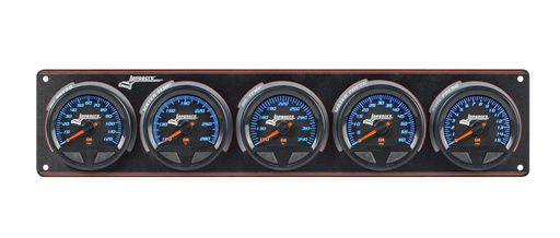 [LON52-44570] Longacre - Waterproof Smi 5 Gauge Panel Op/Wt/Ot/Wp/Fp
